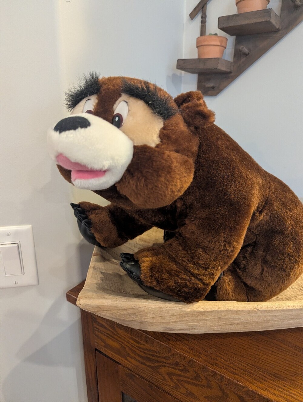 Vintage Classic Toy Company Bear Brown Realistic Plush Stuffed Animal Rare